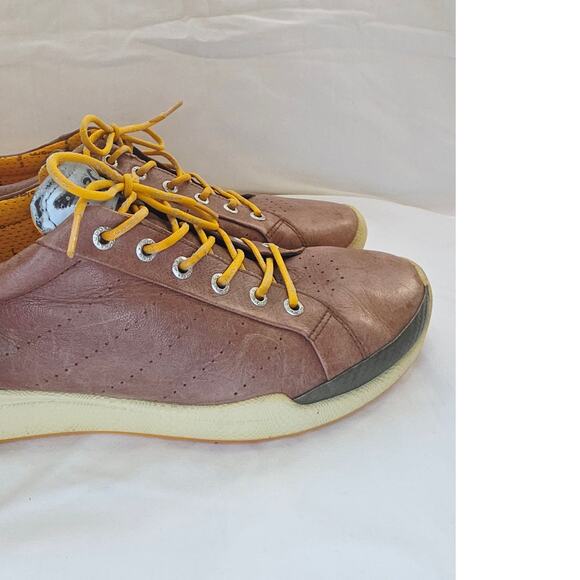 ECCO Biom Hybrid Golf Shoes Mens EU 44/ 10-10.5 Brown  Leather Spikeless Lace Up